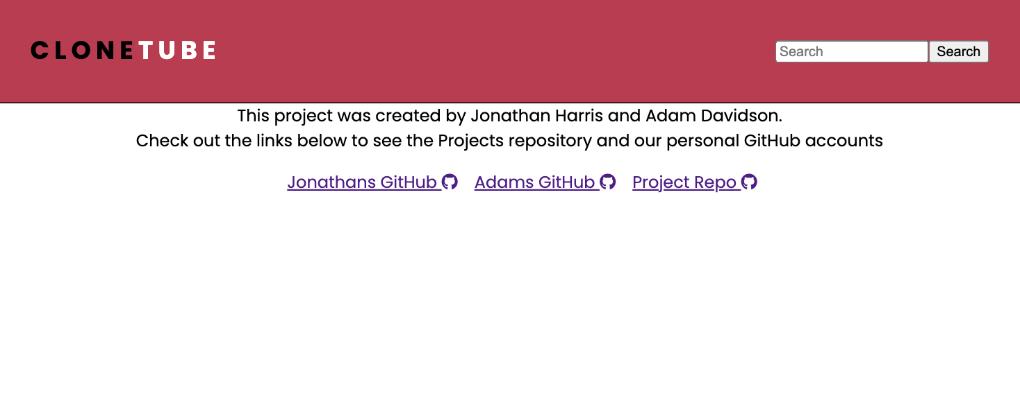 Youtube clone frontend